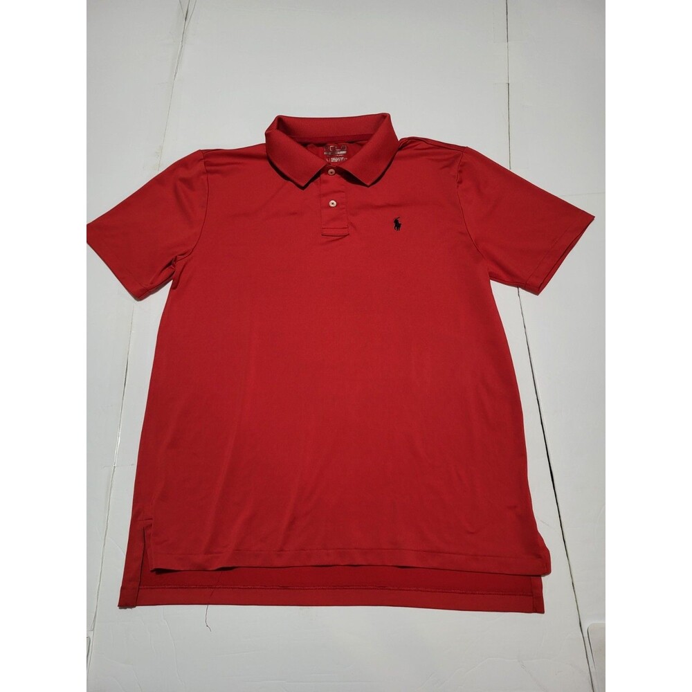 (#18) Polo Sport BY RALPH LAUREN SIZE Youth XL Red 100% Cotton SHORT SLEEVE